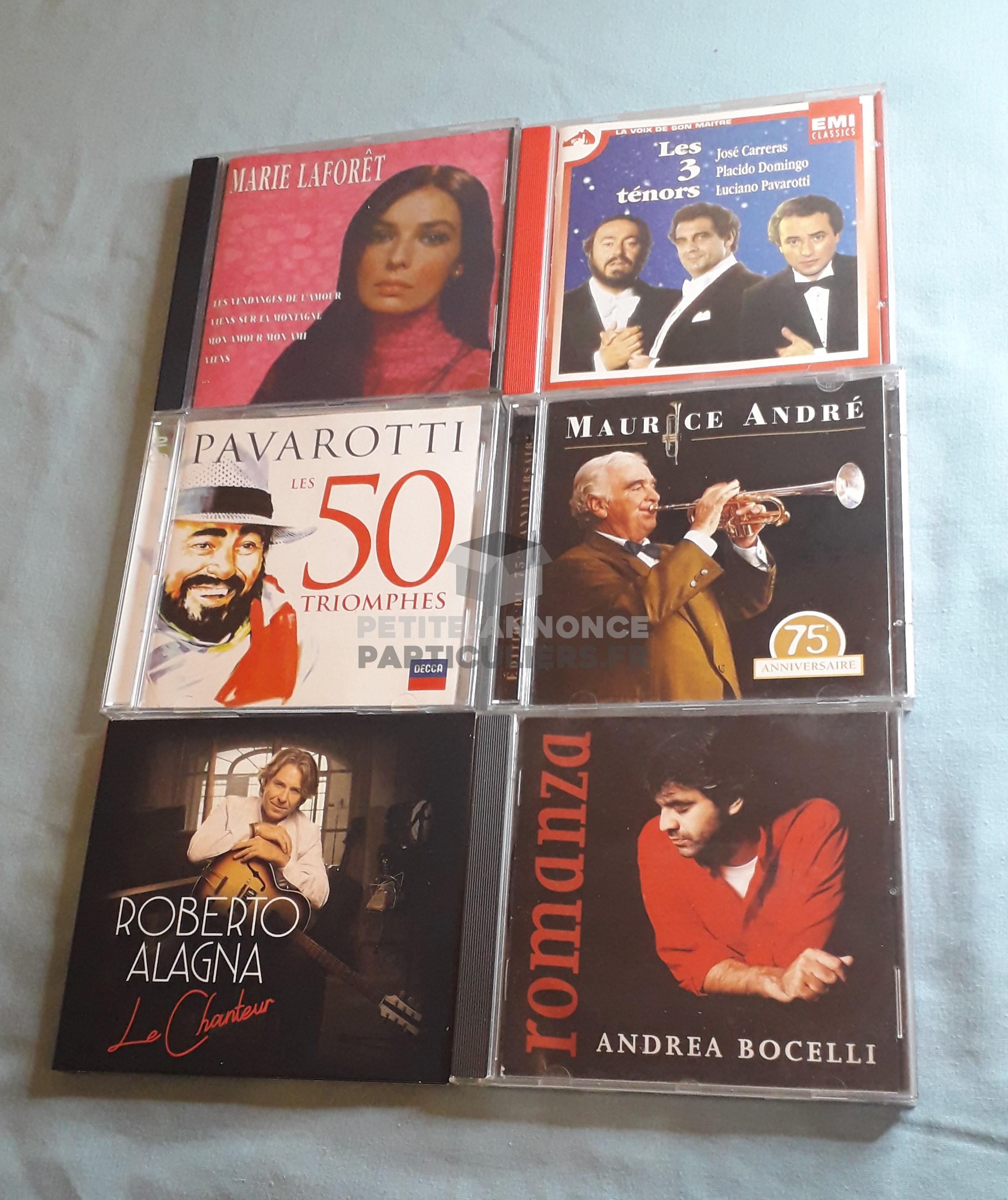 Lot 6 CD variété française et opéra