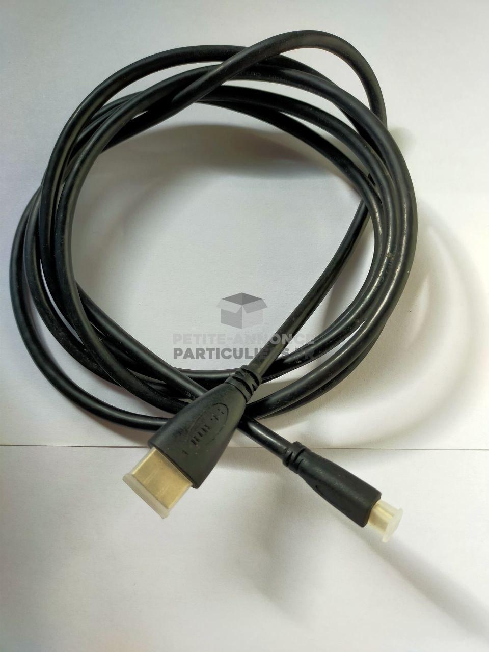 Cable HDMI vers mini HDMI 2 metre