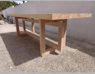 Table en bois douglas fabrication sur mesure - photo 1