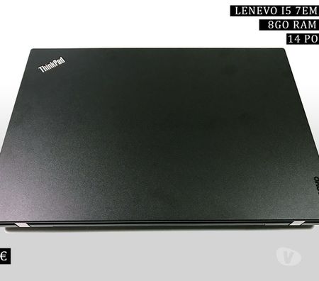  PC Lenovo Thinkpad L470 i5 7eme génération 8 Go RAM 256g