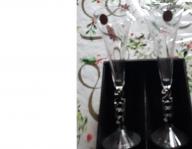  2 Magnifiques Flûtes à Champagne en Cristal d'Arques  - photo 1